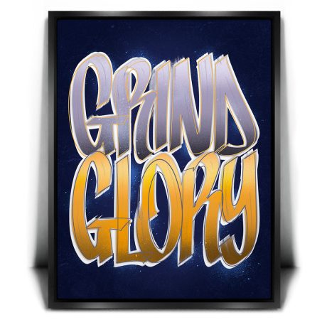 Grind Glory - Calligraphy Canvas