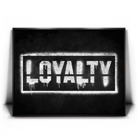 Loyalty Stencil - I Canvas