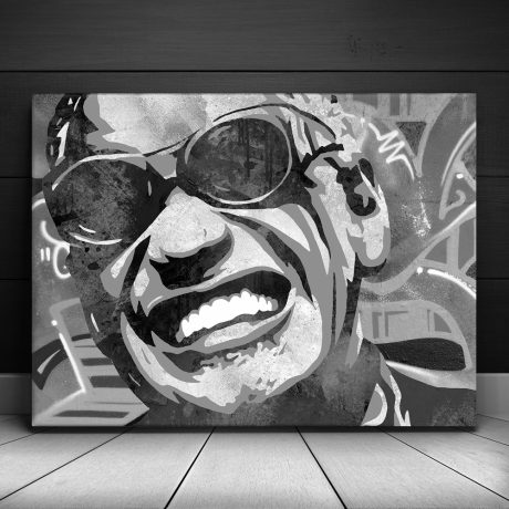 Ray Charles Canvas Set - Black and White Canvas