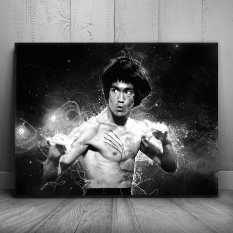 The Dragon - Black and White Canvas
