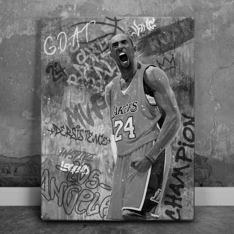Mamba - Black and White Canvas