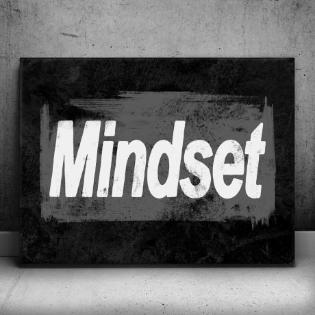 Supreme Mindset - Black and White Canvas