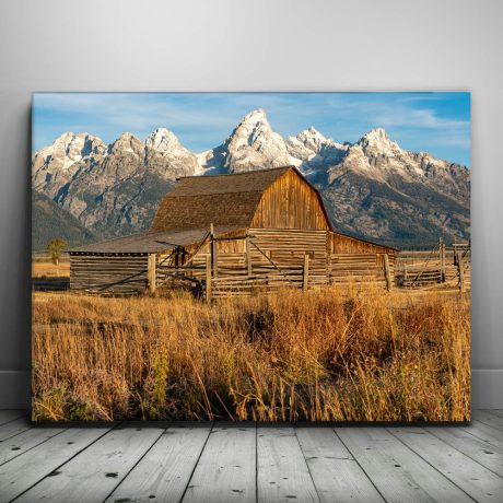 Meadow Barn, Grand Tetons Canvas