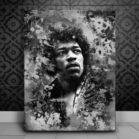 Kiss The Sky - Black and White Canvas